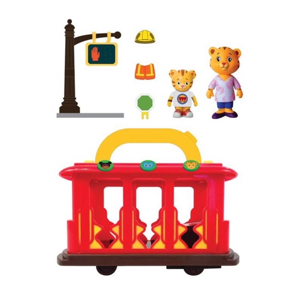 NWT/NIB Daniel Tiger's Neighborhood Deluxe Electronic Trolley with 2 Characters - Picture 3 of 7
